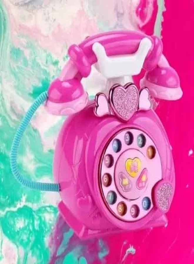 HDA GROUP Durable Musical Sound Toy Kaby-002 Classique Telephone for Kids 3+ Years | Fun Musical Learning Toy with Lights & Sounds - Encourages Creativity, Hand-Eye Coordination (Multicolor) - Image 1